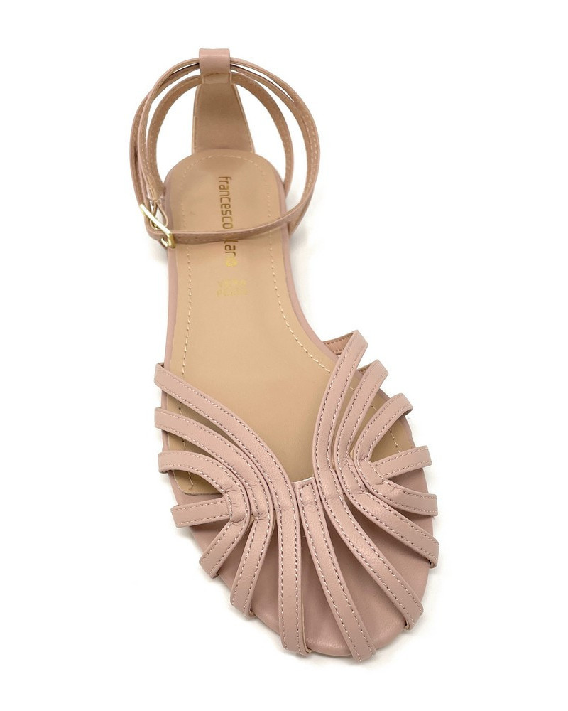 Francesco Milano ballerina ragnetto in pelle cipria C11 06A