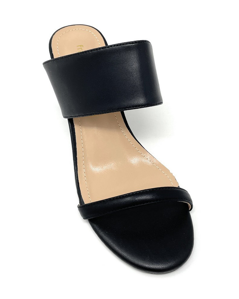 Francesco Milano sandali sabot in pelle nero G41 01N