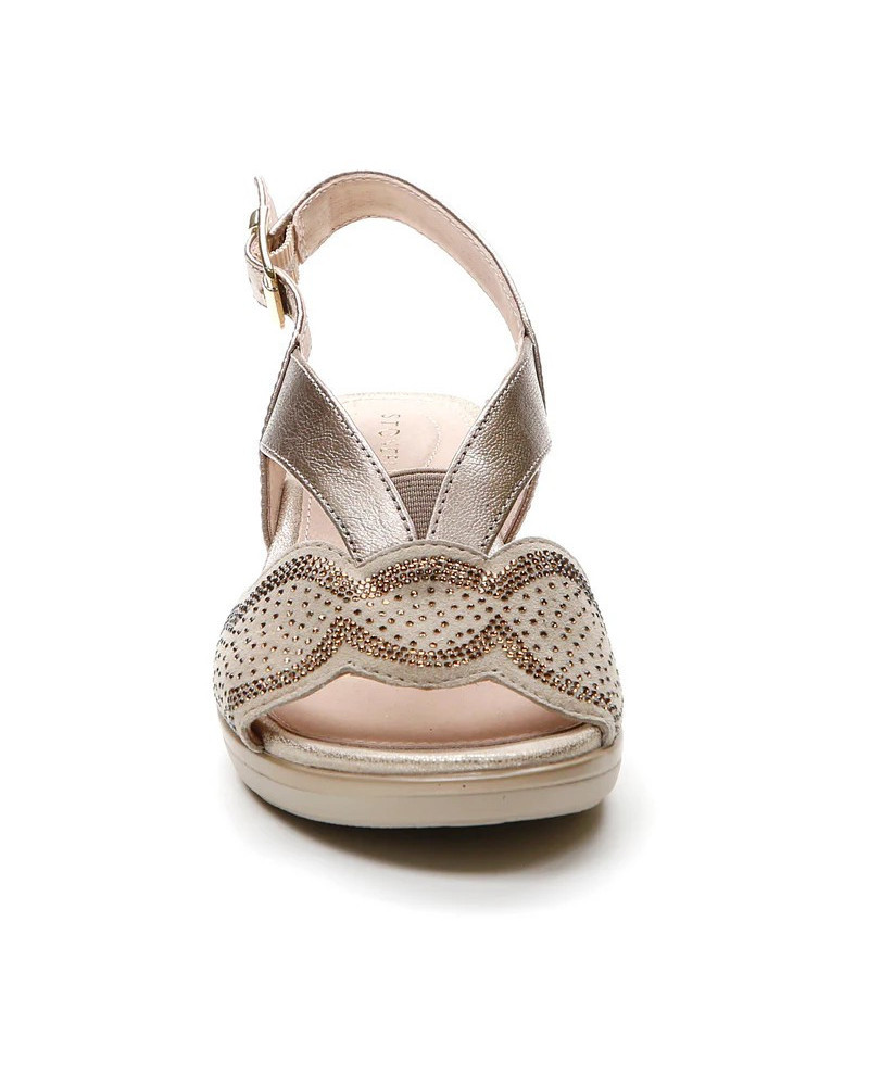 Stonefly sandalo Vanity III beige-oro 219076