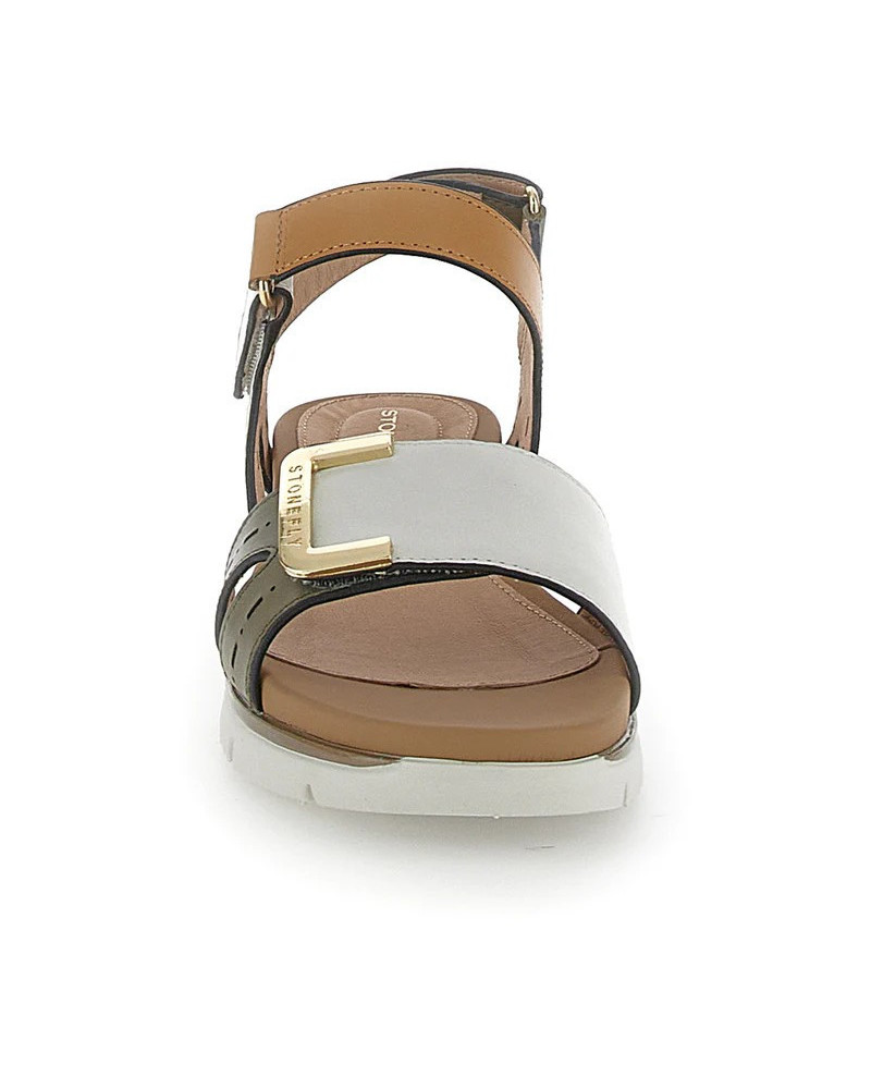 Stonefly sandali donna bicolore Elody 24 white green 220834