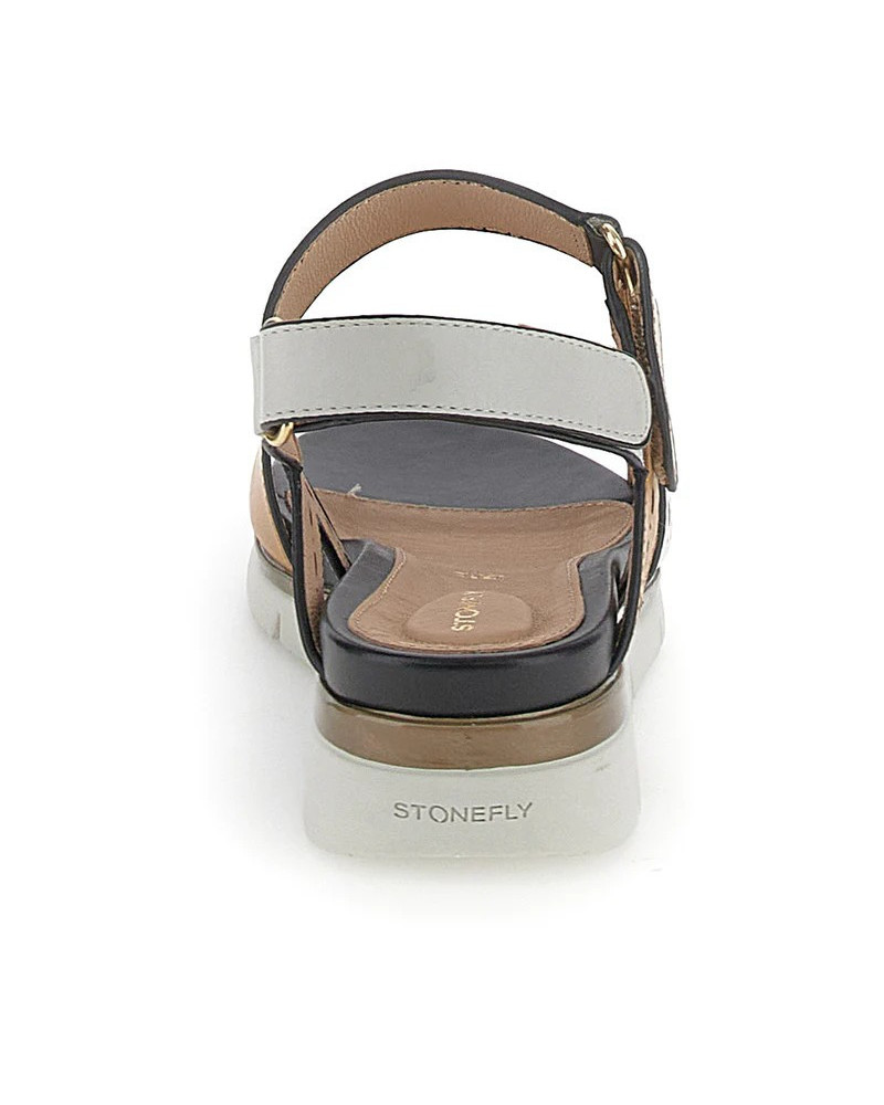 Stonefly sandali donna Elody 24 bicolore white brown 220834