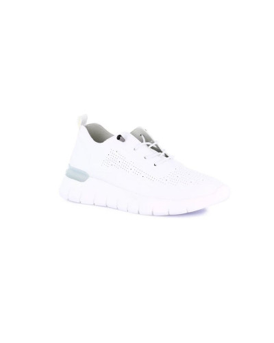 Grunland sneakers donna Sace in ecopelle bianco argento SC0193