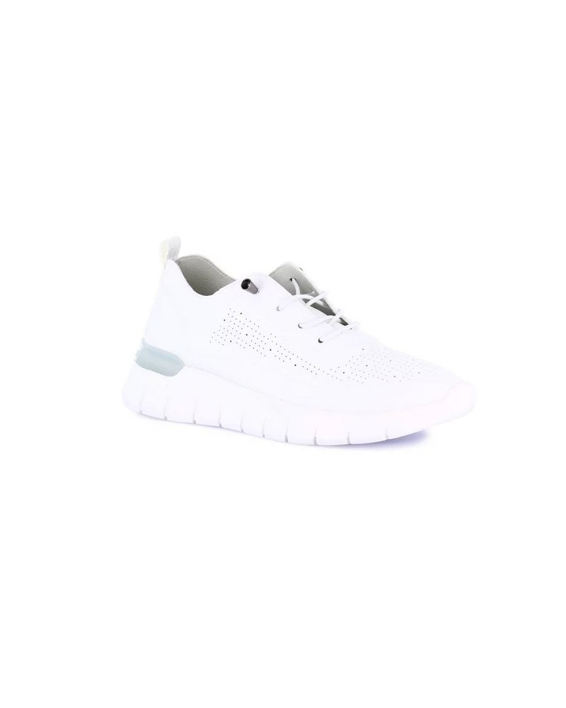 Grunland sneakers donna Sace in ecopelle bianco argento SC0193