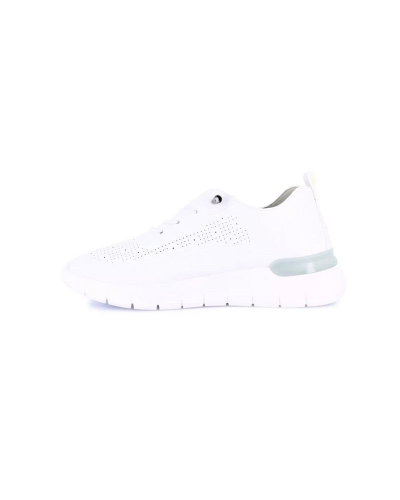 Grunland sneakers donna Sace in ecopelle bianco argento SC0193