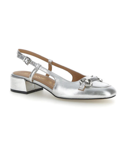 Stonefly scarpa con tacco Iris 1 laminata argento 222471