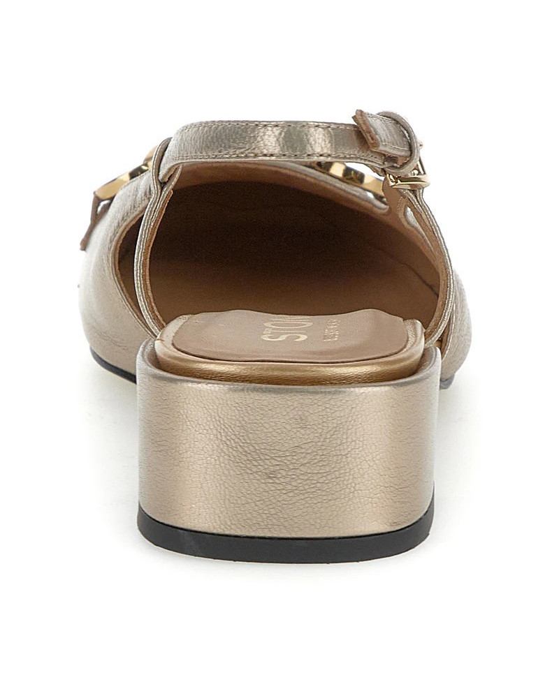 Stonefly scarpa con tacco Iris 1 laminata oro 222471