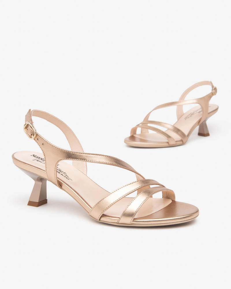 Nero Giardini sandali donna laminato oro E513222DE434