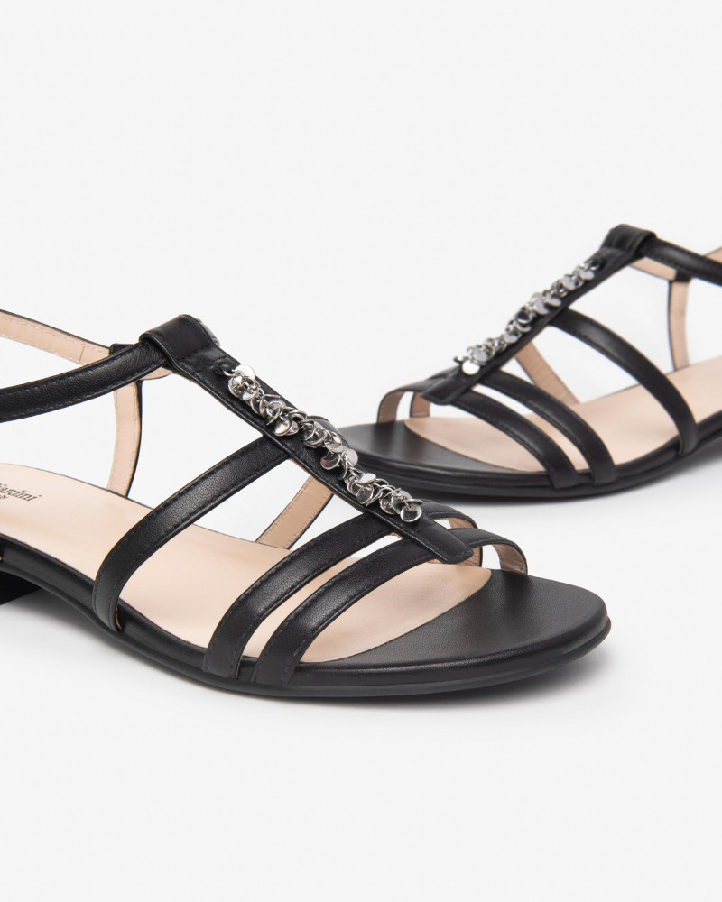 Nero Giardini sandali donna nero con paillettes E513272D100