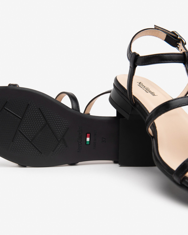 Nero Giardini sandali donna nero con paillettes E513272D100