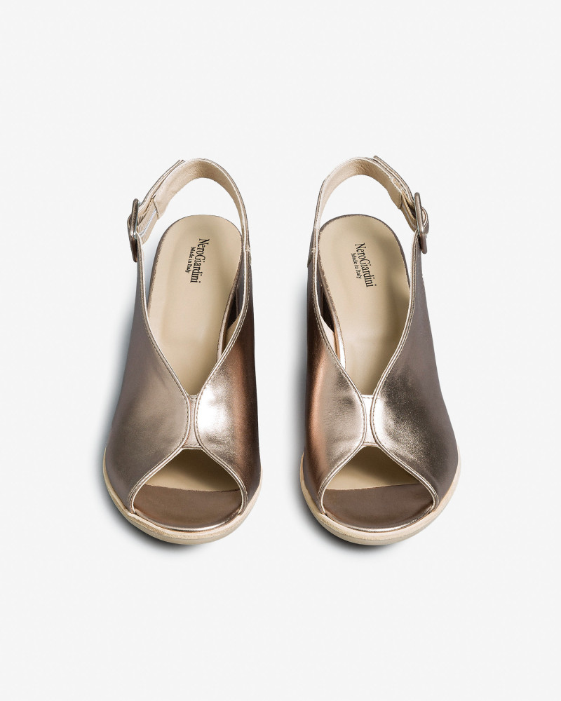 Nero Giardini sandali donna in pelle bronzo E513451D312