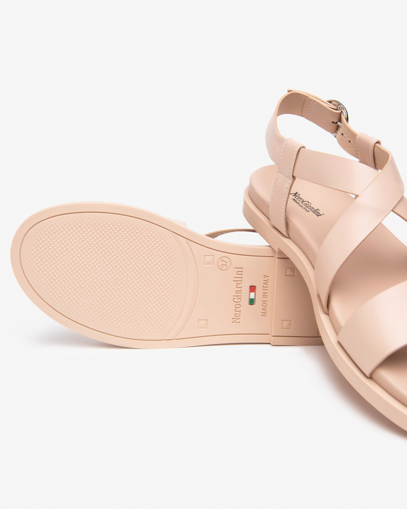 Nero Giardini sandali donna in pelle cipria E513490D614