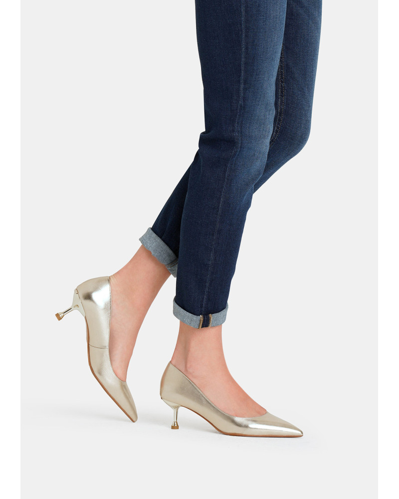 Liu Jo décolleté Deva 04 laminata gold SF5015EX