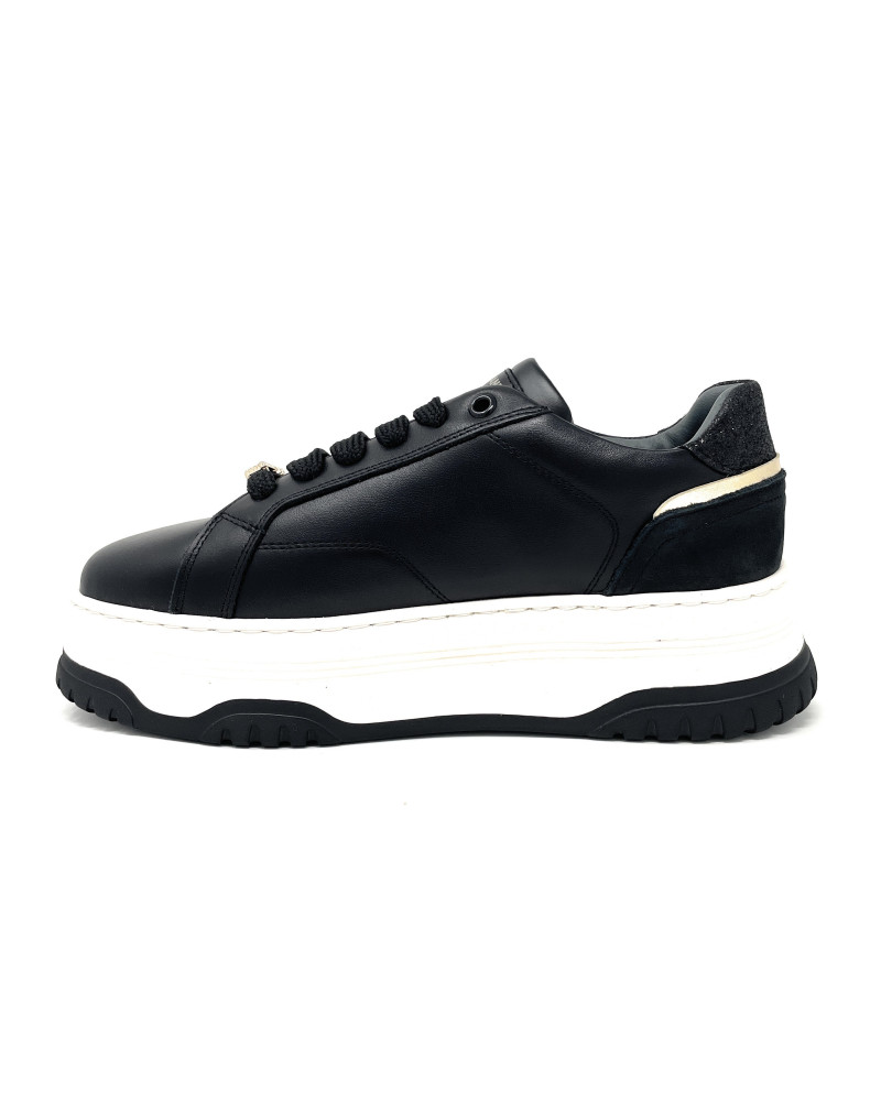Janet & Janet sneakers donna in pelle black J-422