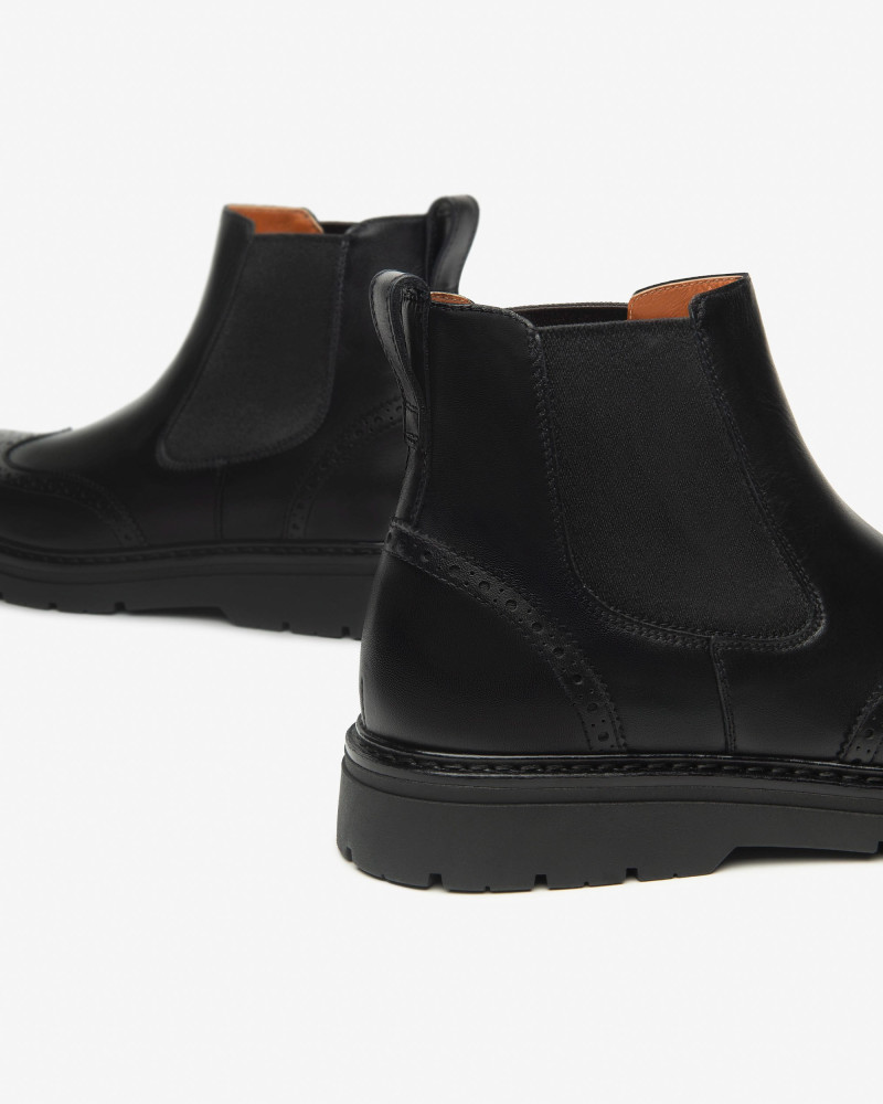Nero Giardini stivaletti chelsea uomo in pelle nero I500824U100