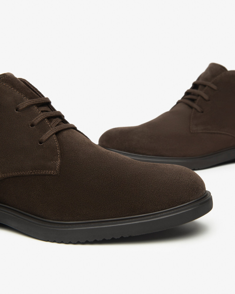 Nero Giardini polacchini in camoscio marrone I500850U300