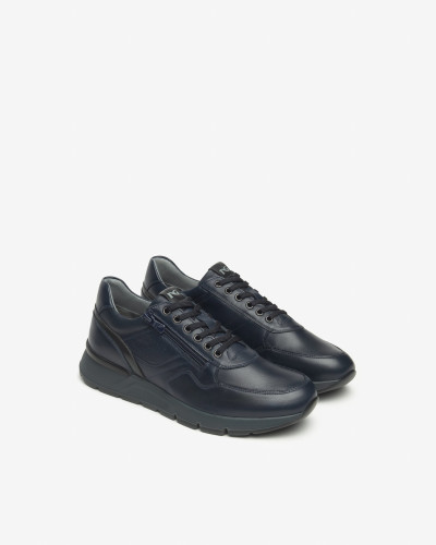 Nero Giardini sneakers uomo in pelle blu I500870U200