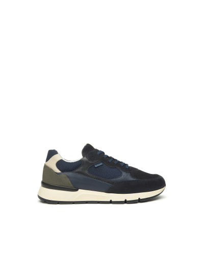 Nero Giardini sneakers uomo in camoscio e tessuto blu I500871U200