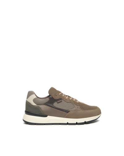 Nero Giardini sneakers uomo in camoscio e tessuto taupe I500871U311