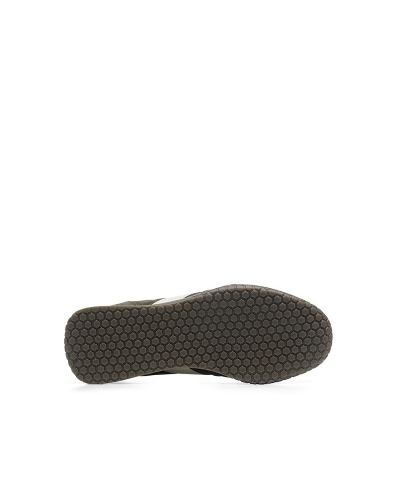 Kehnoo sneakers uomo in camoscio lichen ice KM9774