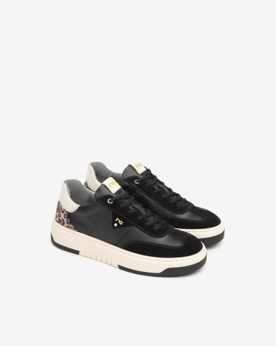 Nero Giardini sneakers da donna in pelle e suede nero I411645D100
