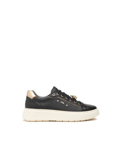 Nero Giardini sneakers donna in pelle nero con accessorio I514170D100