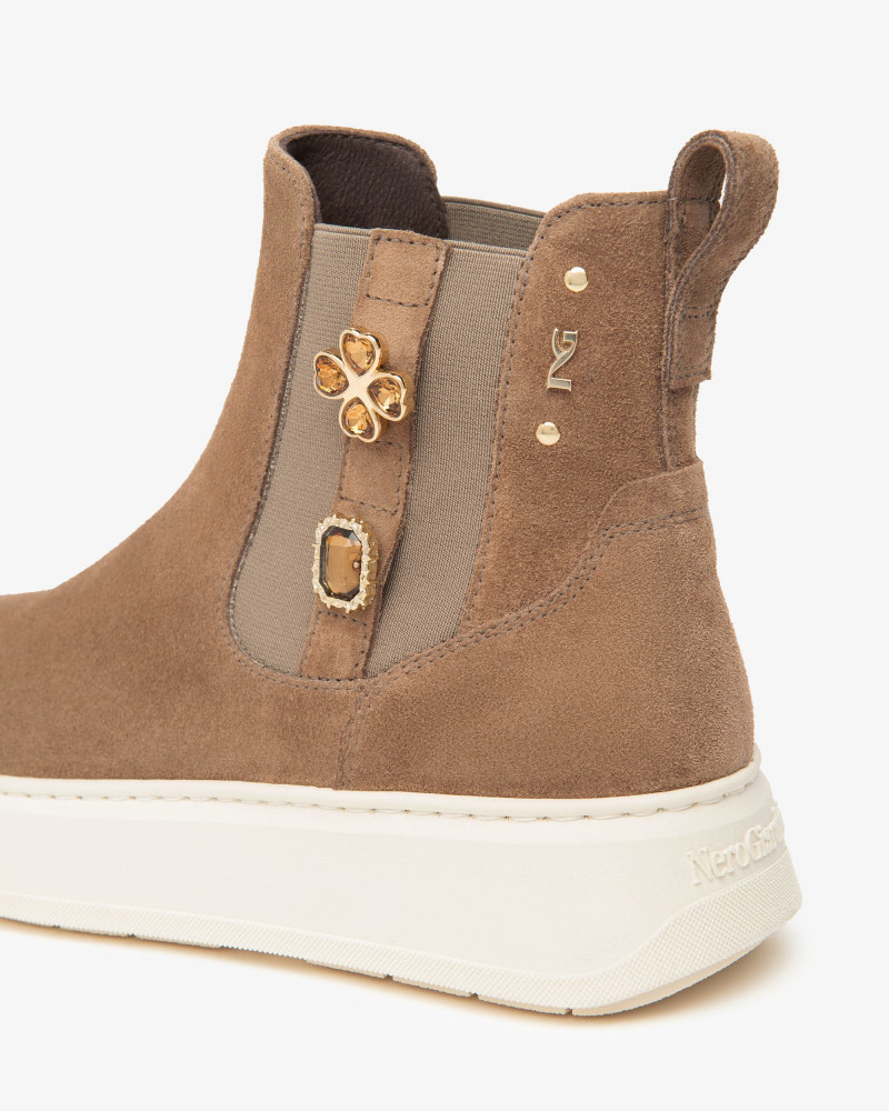 Nero Giardini stivaletti chelsea donna in suede mou I514172D442