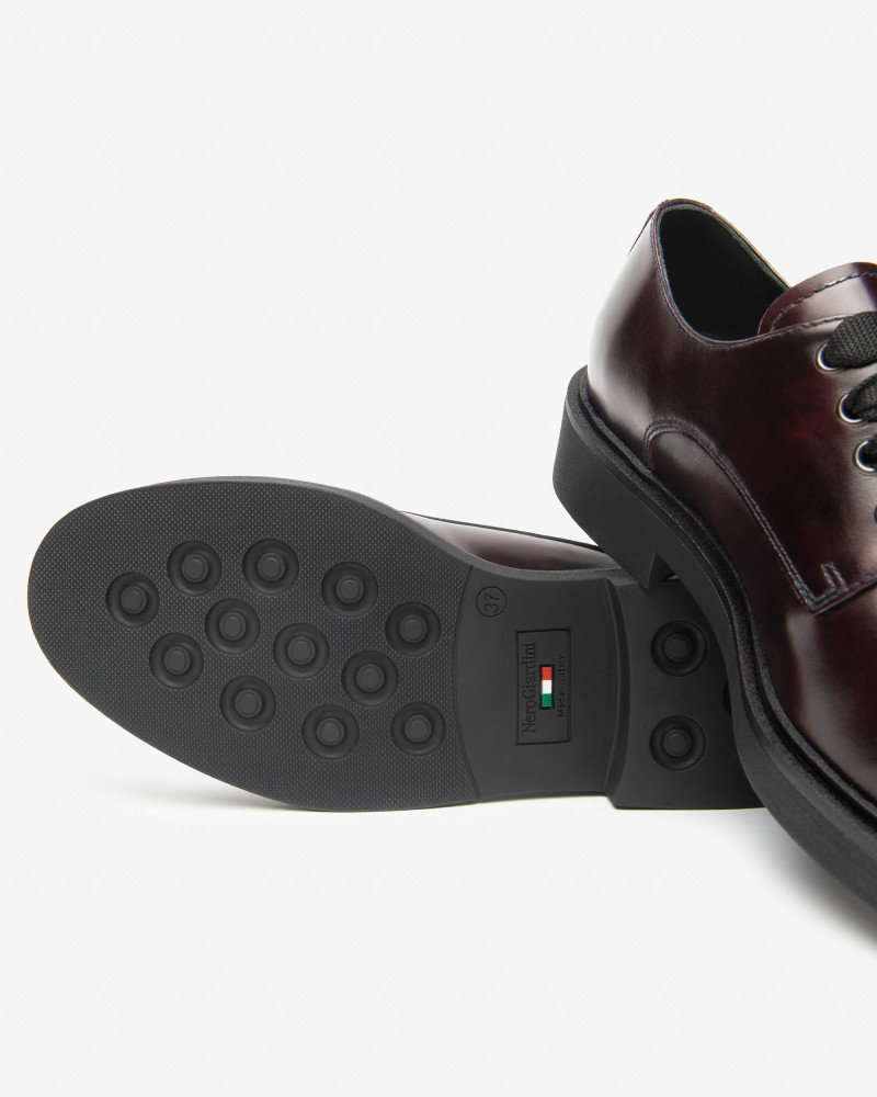 Nero Giardini stringate donna in pelle bordo' I513972D613