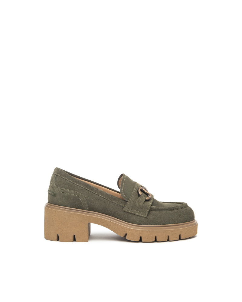 Nero Giardini mocassini donna in camoscio bosco I513984D503