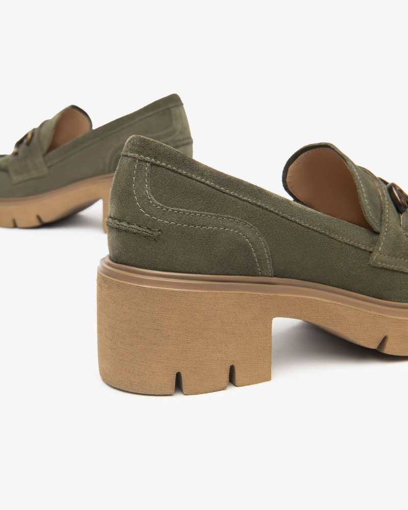 Nero Giardini mocassini donna in camoscio bosco I513984D503