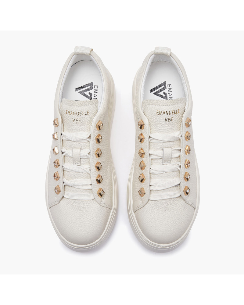 Emanuelle Vee sneakers donna Bice bottolata ivory 503 15