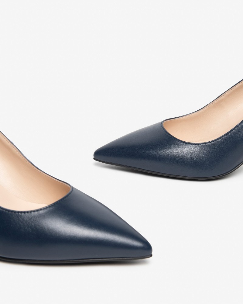 Nero Giardini décolleté donna in pelle blu E407081DE200