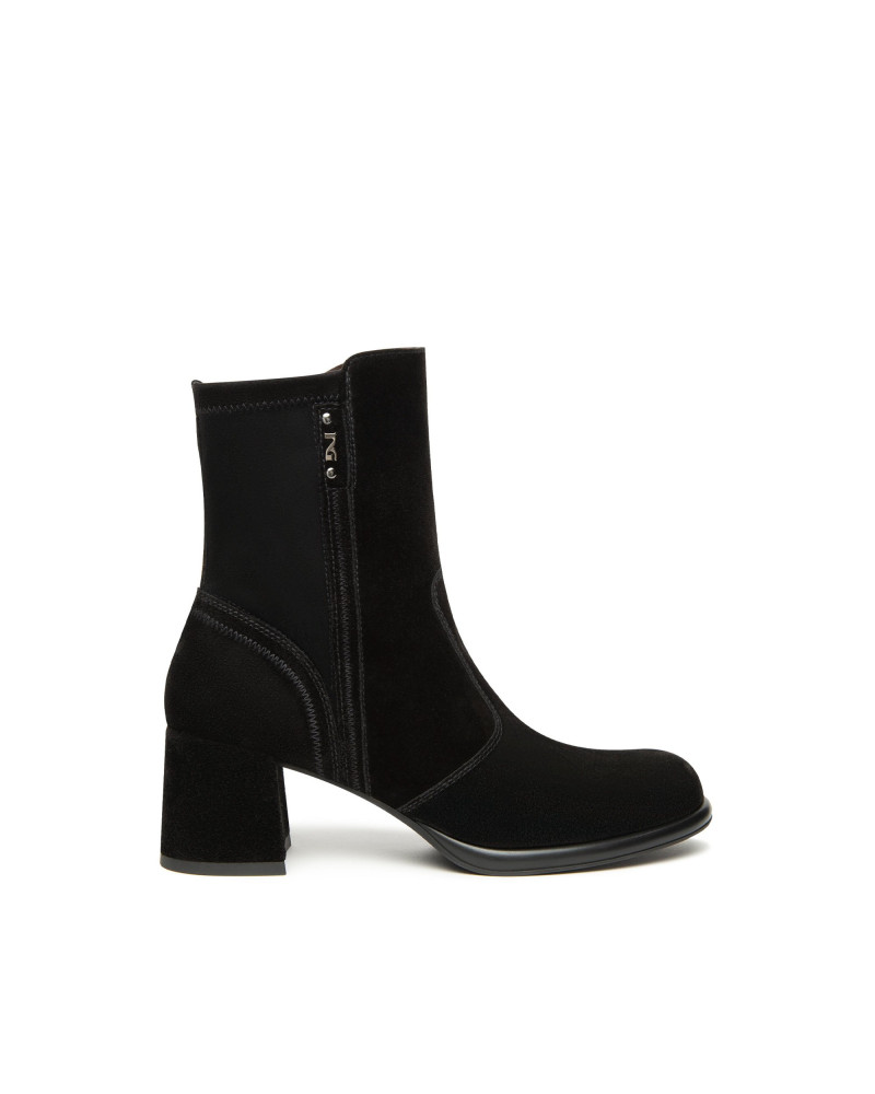 Nero Giardini tronchetti donna in suede nero I514311D100