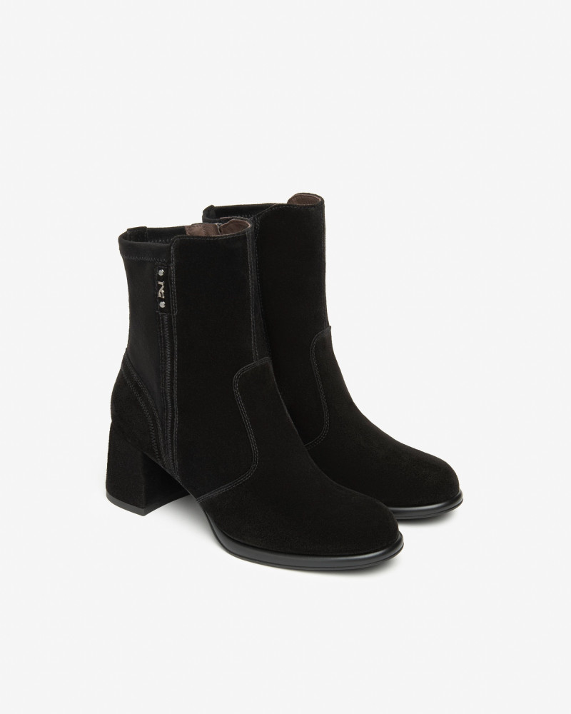 Nero Giardini tronchetti donna in suede nero I514311D100