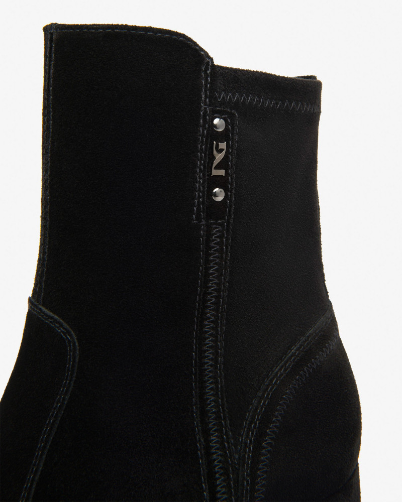 Nero Giardini tronchetti donna in suede nero I514311D100