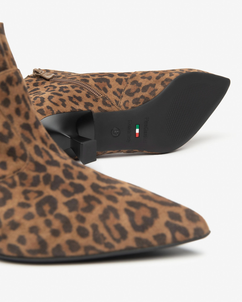 Nero Giardini tronchetti donna in suede maculato I514441DE345