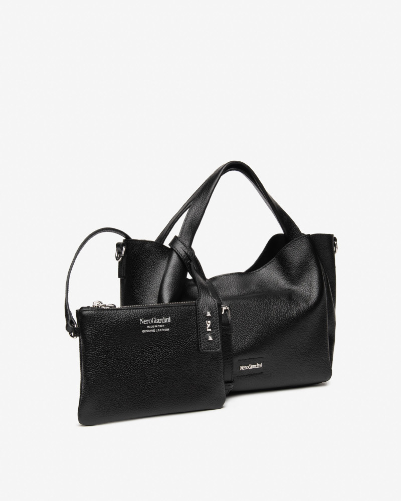 Nero Giardini borsa Hobo in pelle nero I544031D100