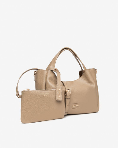 Nero Giardini borsa Hobo in pelle col. argilla I544031D331