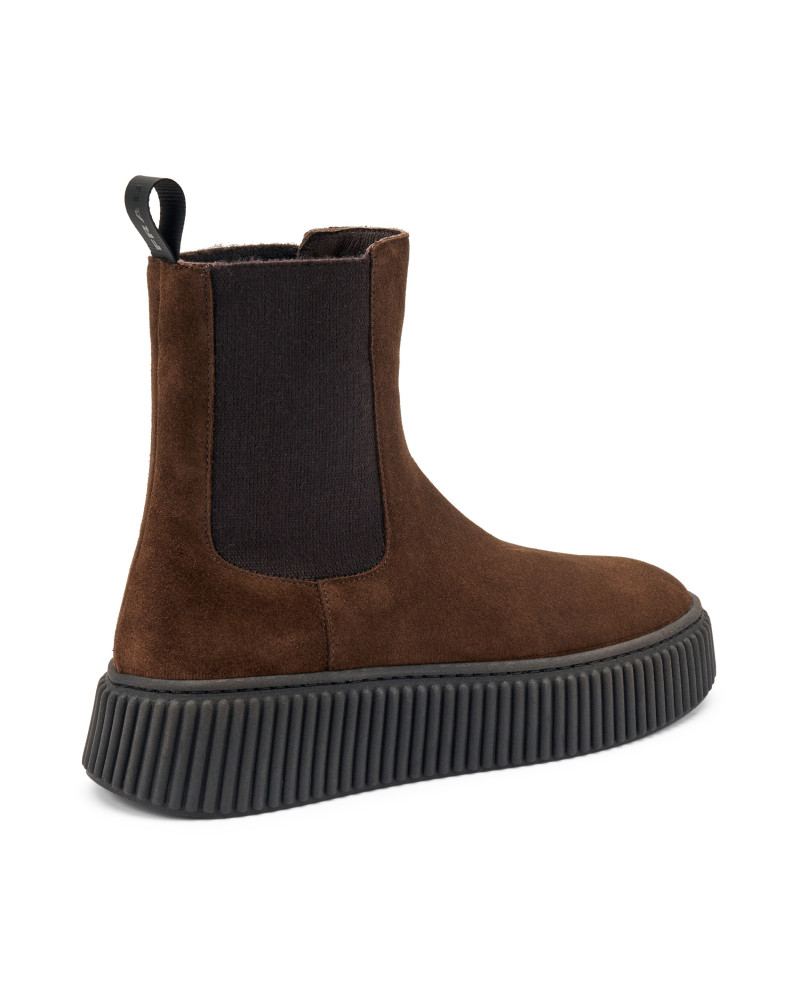 Frau beatles donna in pelle scamosciata marrone 40A5