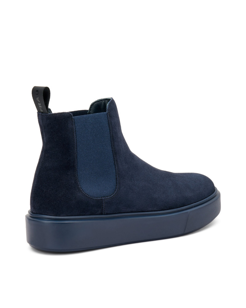 Frau beatles donna casual in pelle scamosciata blu 41A2