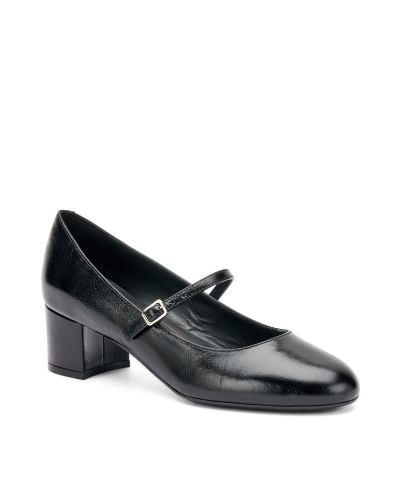 Frau Mary Jane in pelle lucida nero 66Q3