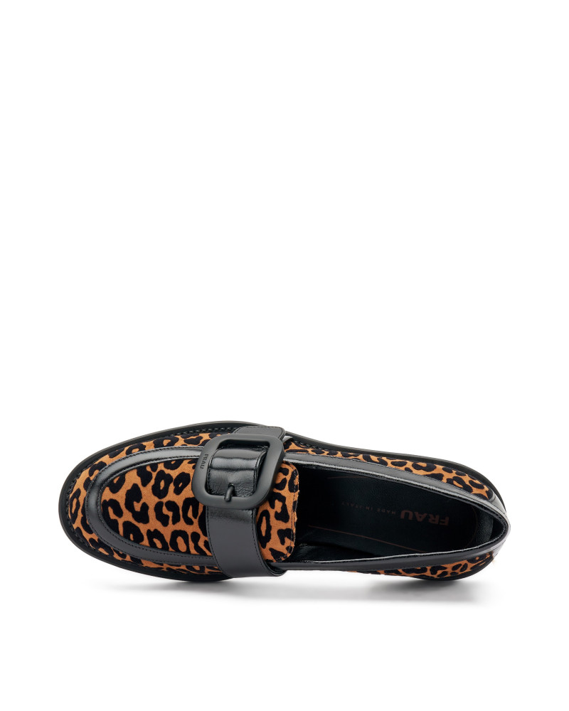 Frau mocassini donna in tessuto leo 90E5