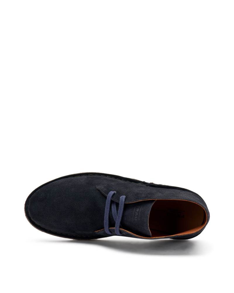 Frau desert boot in pelle scamosciata blu 25A0