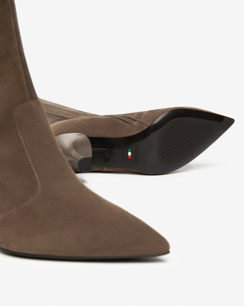 Nero Giardini stivali donna in camoscio col. spago I514482DE427