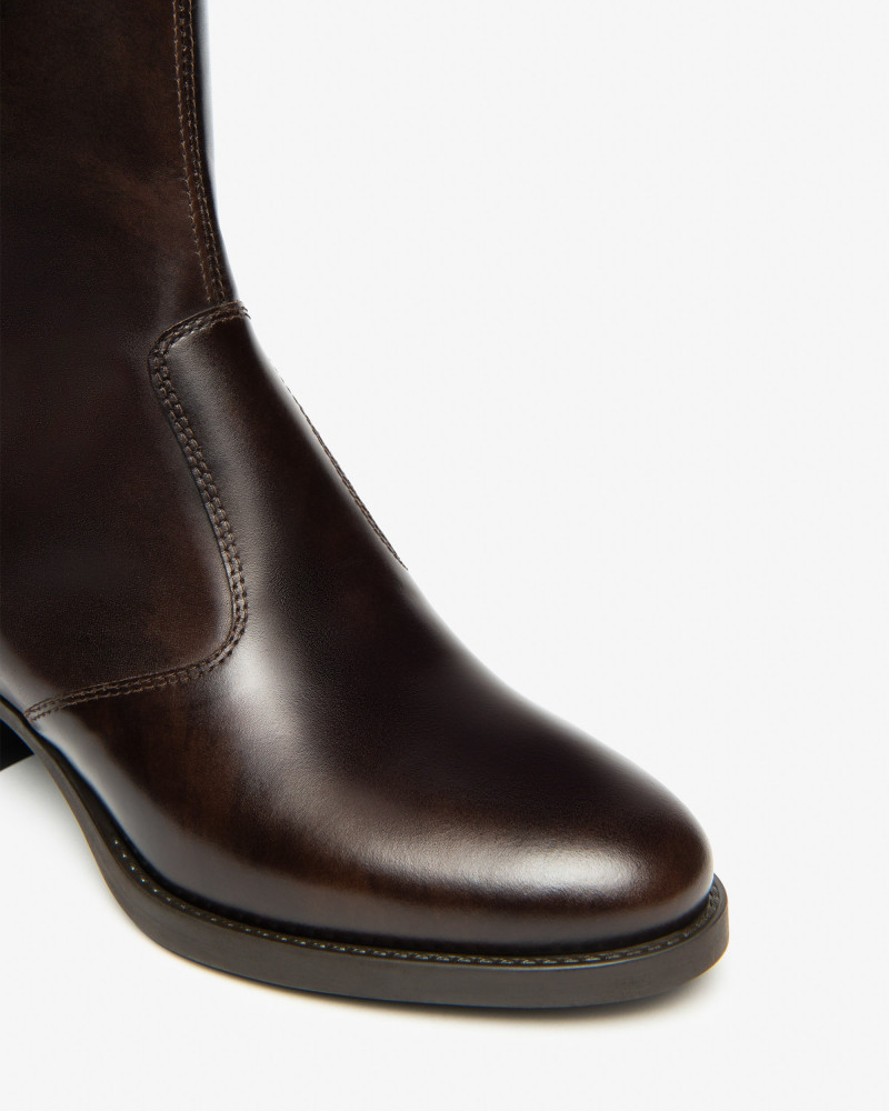 Nero Giardini stivali donna in pelle t.moro I514641D300