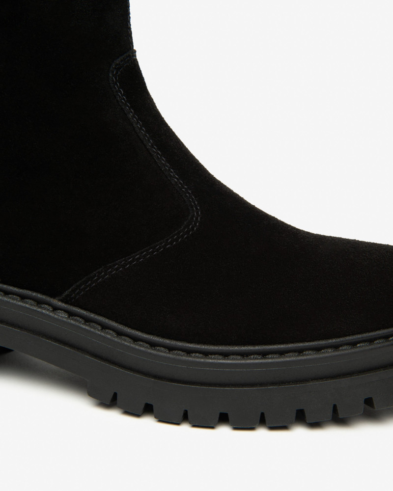 Nero Giardini stivali donna in pelle scamosciata nero I514843D100