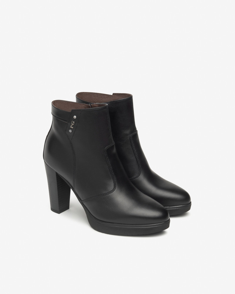 Nero Giardini tronchetti donna in pelle nero I513810D100