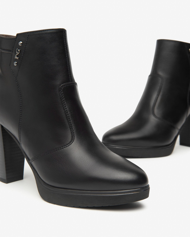 Nero Giardini tronchetti donna in pelle nero I513810D100