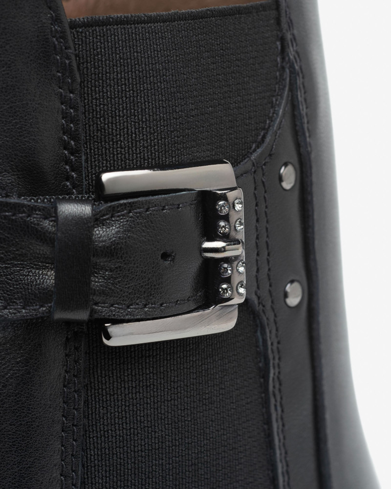 Nero Giardini stivaletti Chelsea donna in pelle nero I514814D100