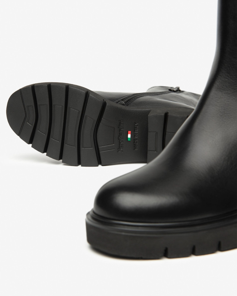 Nero Giardini stivaletti Chelsea donna in pelle nero I514814D100