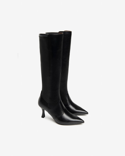 Nero Giardini stivali elengate donna in pelle nero I410835DE100